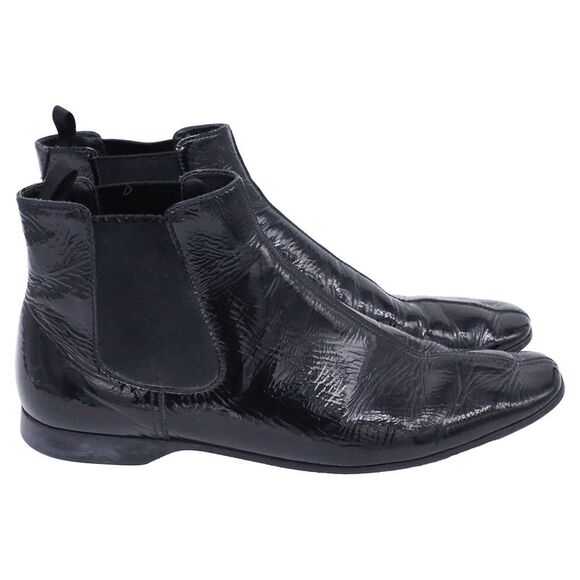 Prada Sport Chelsea Boots in Black Patent Leather - Picture 1 of 7